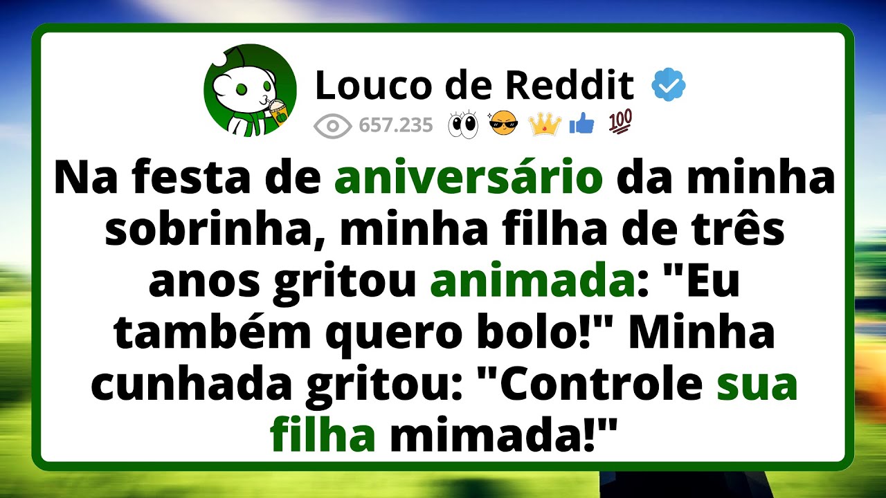 Na FESTA de aniversário da minha sobrinha, minha filha de três anos gritou animada...