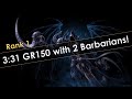 Diablo 3 Rank 1 4 Player GR150 in 3:31
