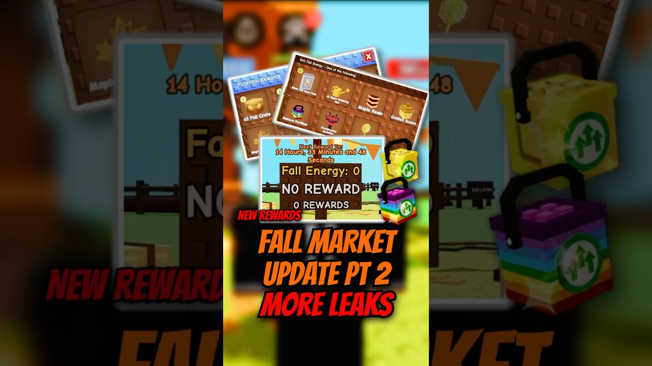 Grow A Garden Fall Market Update Part 2 More Leaks 