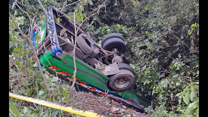 Identifican a los heridos tras caída de bus