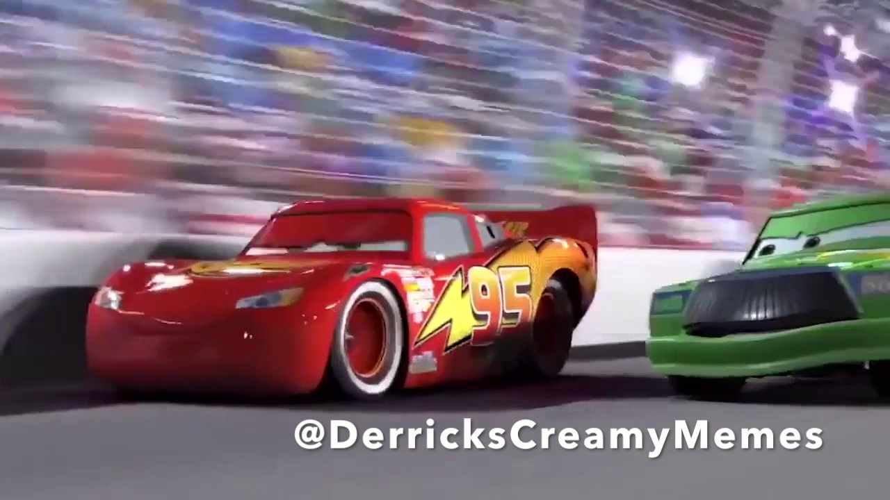 CARS BUT EVERY TIME THEY SAY LIGHTNING MCQUEEN IT SPEEDS UP