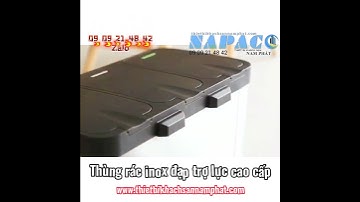 Thùng rác inox đạp chân 3 ngăn