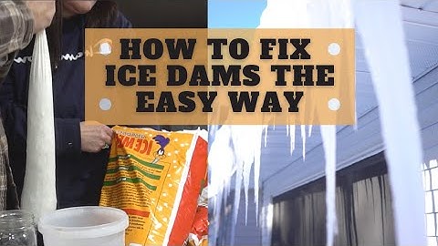 How to FIX ICE DAMS the Easy Way