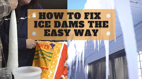 How to FIX ICE DAMS the Easy Way