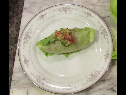 Keto Friendly Pork Carnita Lettuce Wraps with Avocado Pico de Gallo