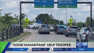 Kentucky State Police found 'good samaritans' who helped wounded trooper