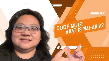 Coding for Beginners: Code Quiz #144—What is WAI-ARIA?