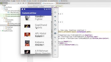 Android Studio Tutorials - 44 : Custom ListView in Android