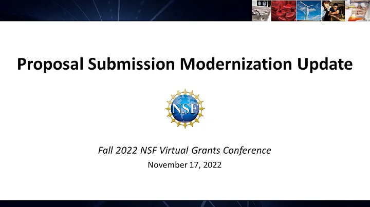 Proposal Submission Modernization Update (Fall 2022) - DayDayNews