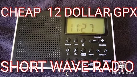 CHEAP 12 DOLLAR GPX AM/FM SHORT WAVE RADIO