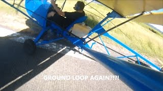 Bloopers in learning to fly... in a taildragger ultralight Affordaplane