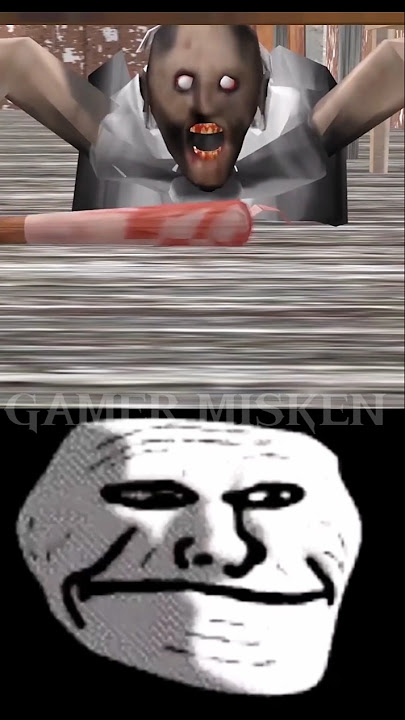 Granny Vs Slendrina | Troll Face Edit 🤣 #granny #slendrina #troolface  #shorts