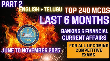 June to November 2025 Top 240 Banking & Financial Current Affairs Part 2#job #education #viral