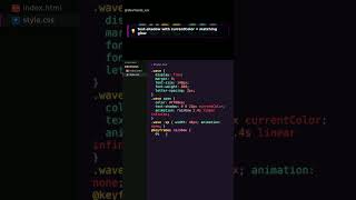 Rainbow wave text in pure CSS