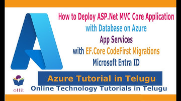 Azure Tutorial in Telugu | How To Deploy Asp.Net MVC Core App with Database on Azure App Services