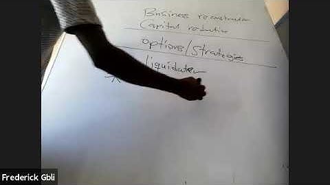 Capital reduction part one