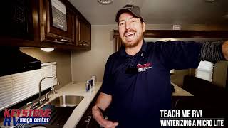 How to winterize your Flagstaff Micro Lite or Shamrock Travel Trailer! | Teach Me RV!