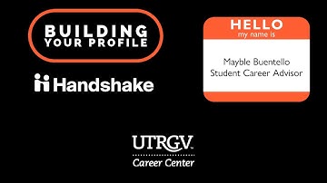 Handshake   Building Your Profile