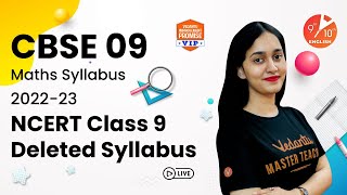 📚CBSE Class 9 Maths Syllabus 2022-23 | NCERT Class 9 Deleted Syllabus | Sana Mam  Vedantu 9 and 10 screenshot 5