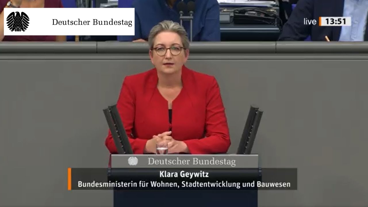 Klara Geywitz zu Baufertigstellungen von Wohnungen am 23.05.24