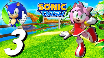SONIC DASH Gameplay Walkthrough Part 3 - Jingle Belle Amy Rose (iOS, Android)
