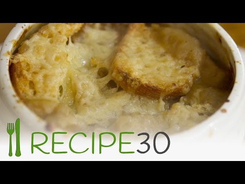 A smooth and creamier French onion soup