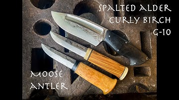 Knife Making- Three Knives Part 2: Handles