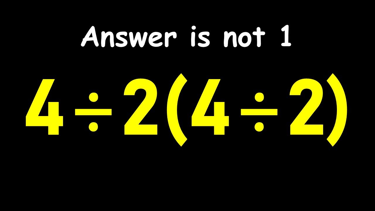 This Simple Math Problem Will Surprise You! - YouTube