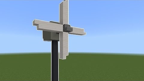 How to build a wind turbine in minecraft