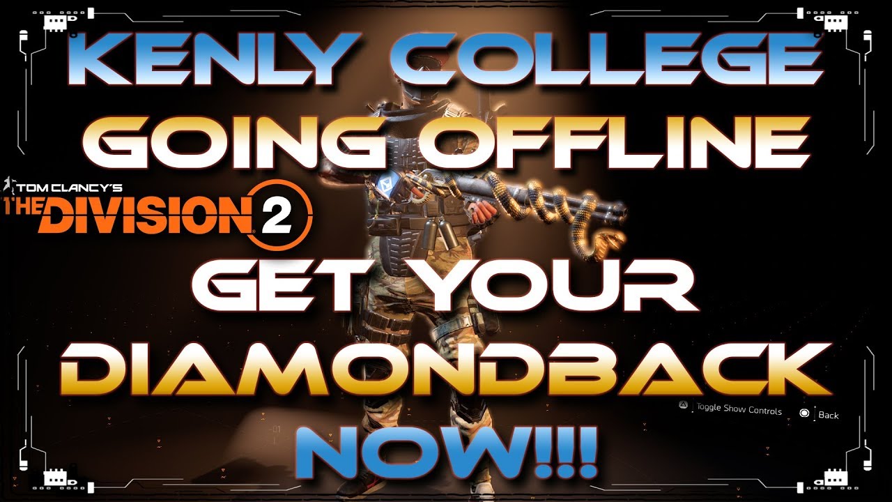 Kenly College Will Be Removed Get Your Diamondback And Backpack Trophy NOW The Division 2 kenly-college-will-be-removed-get-your-diamondback-and-backpack-trophy-now-the-division-2