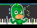 PJ Masks Song - Mighty Little Gecko - Piano Tutorial