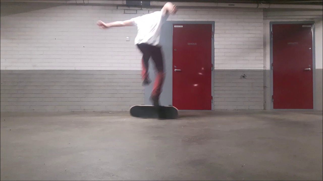 Frontfoot pressure half-kickflip underflip
