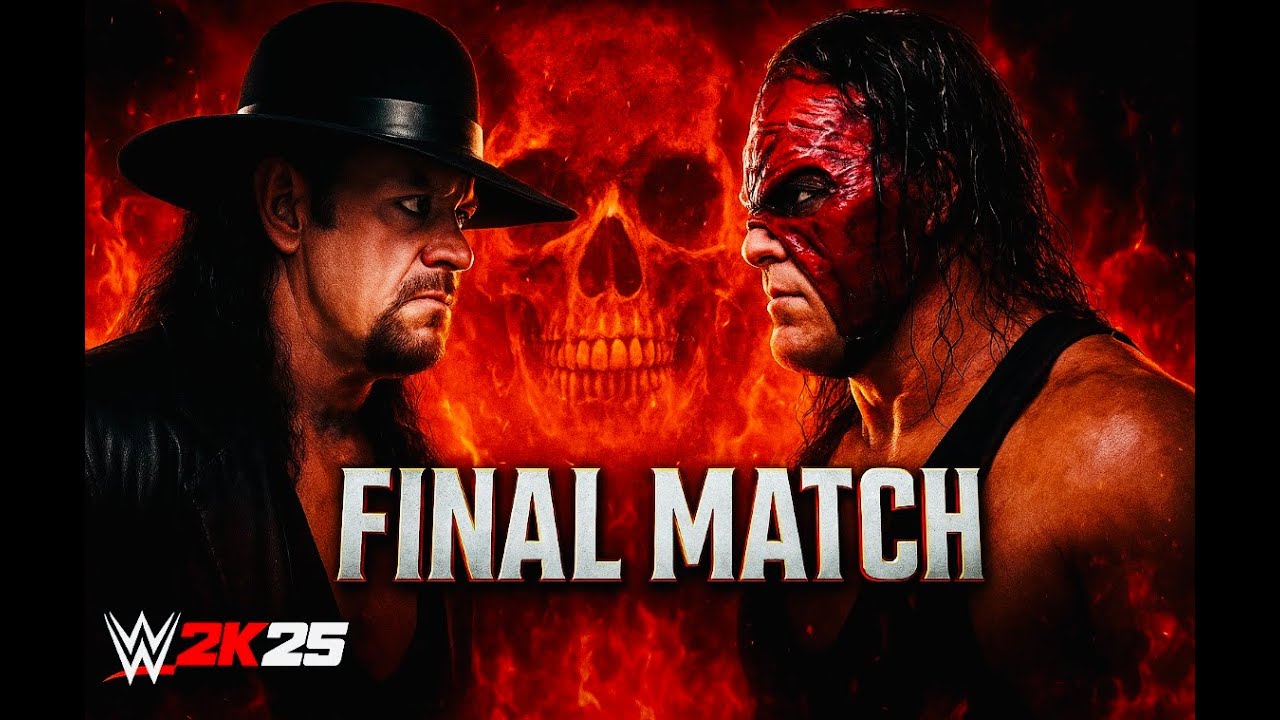 The Undertaker  vs Kane FINAL Battle WWE 2k25 Legendary Skull Match''