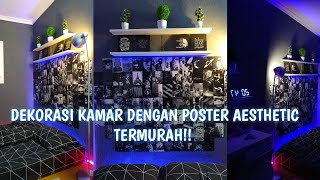 DEKORASI KAMAR DENGAN POSTER AESTHETIC PALING MURAH!!