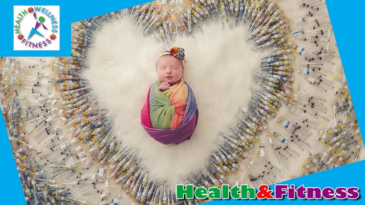 Rainbow baby surrounded by IVF syringes shows couple's journey to parenthood