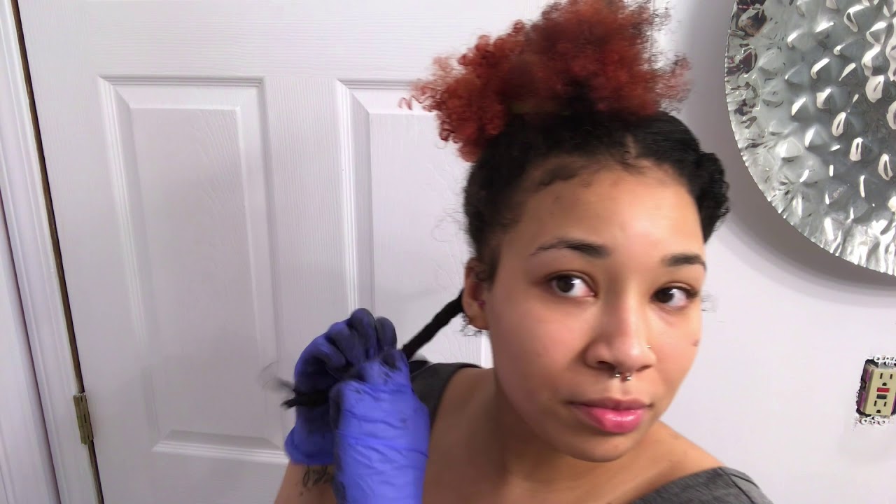 HOW I DYED MY NATURAL HAIR JET BLACK USING SHEA MOISTURE DYE YouTube