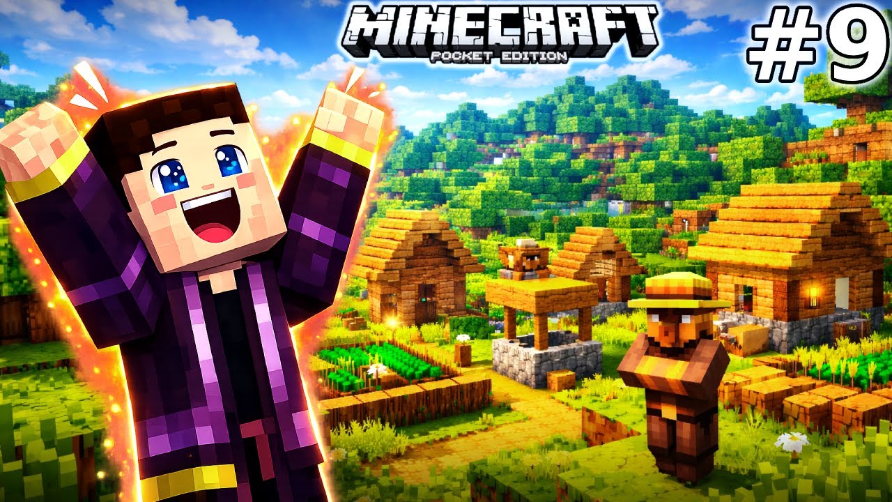 Finally I found Village In Our World // Minecraft PE Part 9 - YouTube