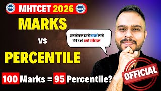 MHT CET 2026 OFFICIAL MARKS VS PERCENTILE OUT😱🚨| Official Update From CET🔥| #mhtcet2026 Big Update🚨