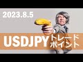 【FX:ドル円 2023.8.5】トレードポイント解説