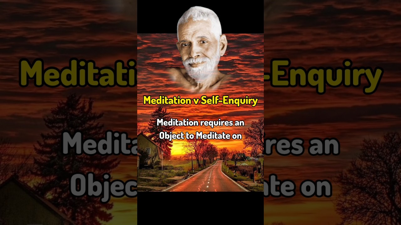 Meditation vs Self-Enquiry || 