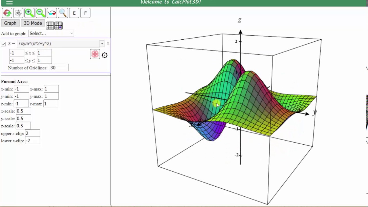 Graph A Contour Plots Level Curves Using 3d Calc Plotter Youtube