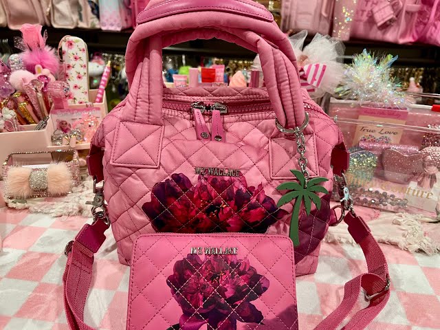 ★COURONNE★ Milla Medium Wallet_RXACX24129BEX What's in my MZ Wallace Peony Bag 🌸 Happy Heavenly Birthday