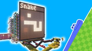 I made Snake in Minecraft with just Redstone!