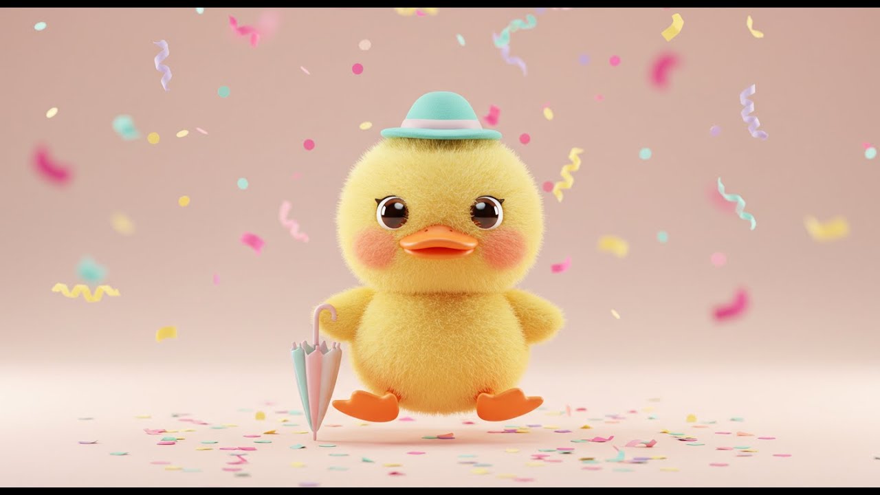 🦆 Splash Splash Little Duck | Fun and Educational Nursery Rhyme | Giggle and Wiggle Song for Kids