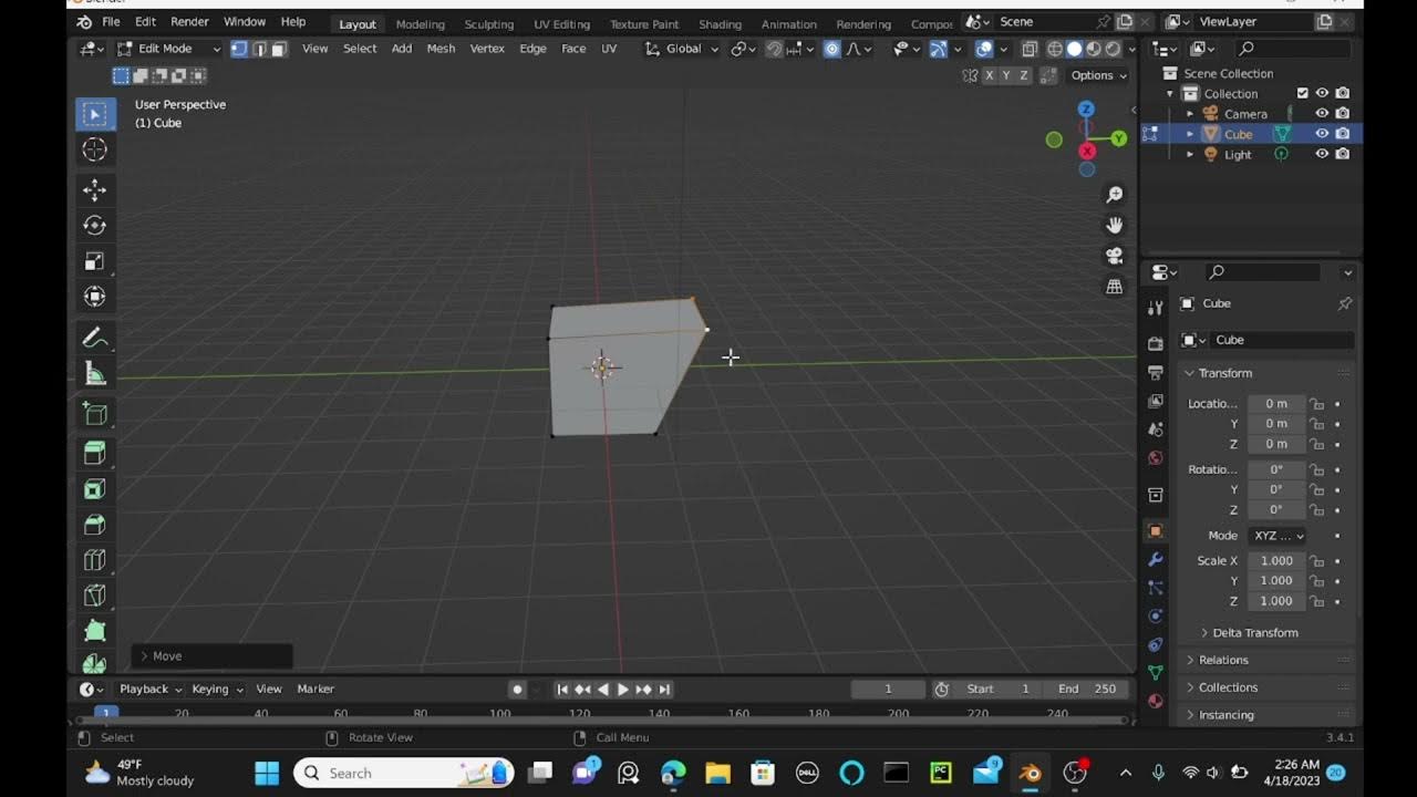 How to use proportional editing in Blender! YouTube
