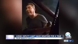 Judge: PBSO deputy arrested for aggravated assault can't possess weapons for a year