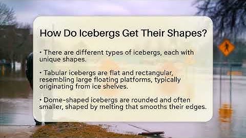 How Do Icebergs Get Their Shapes? - Weather Watchdog