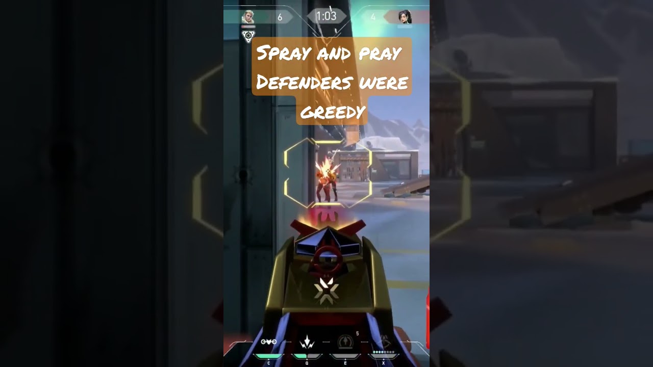 Cod spray and pray for an ace. 