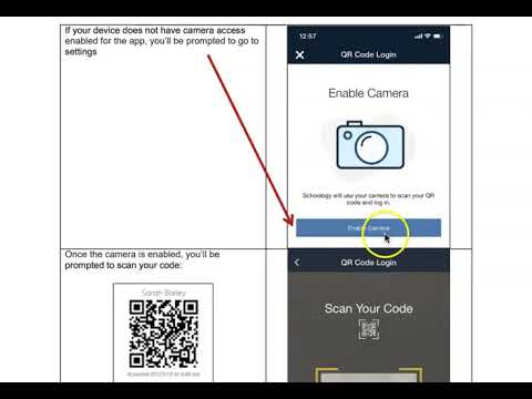 3 Log into Schoology on mobile app with QR code