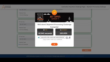 A360 Bot Games Season 4 Challenge 2 - Shipment Processing
